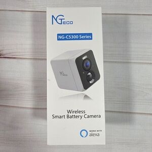 NGTeco NG-C5300 Series Wireless Smart Battery Camera Works with Alexa New In Box